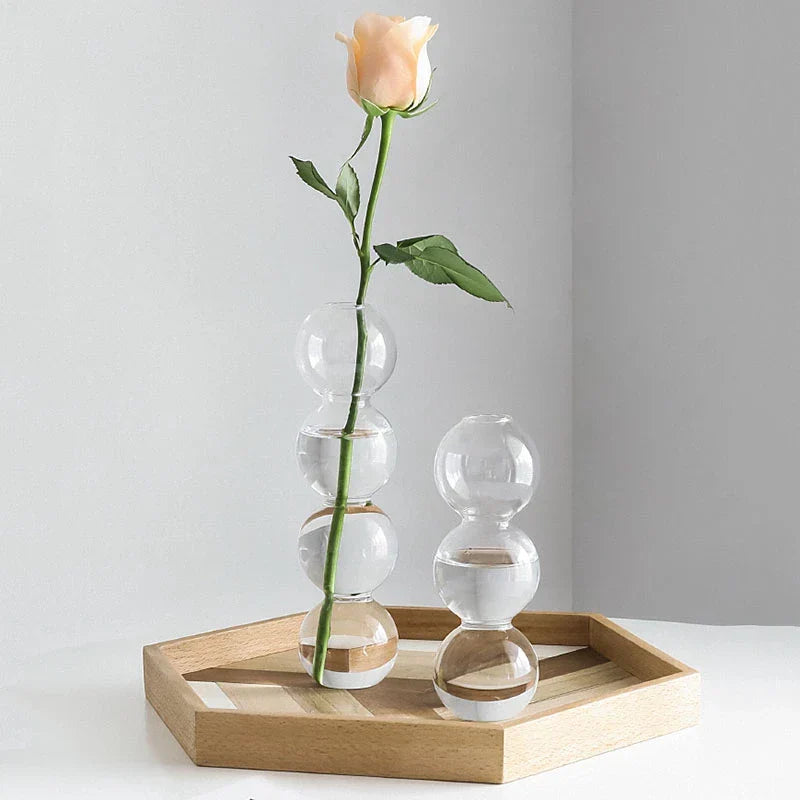 Bubble Glass Candle Holder and Vase