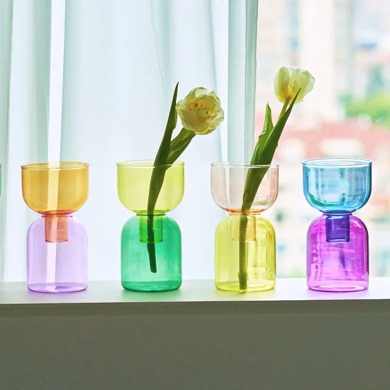 Up Down Glass Candle Holder and Vase