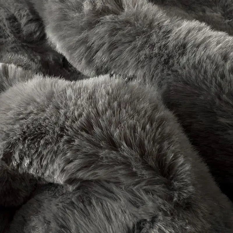 Waffle Faux Fur Pillowcase