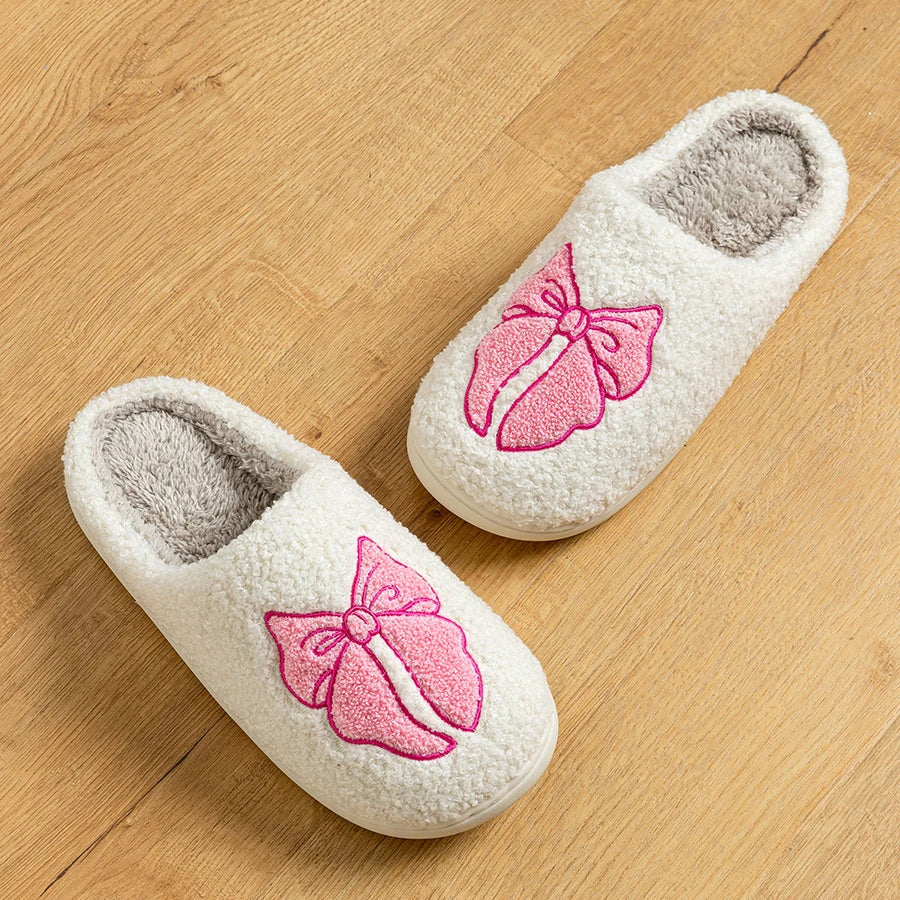Bow Sherpa Slippers