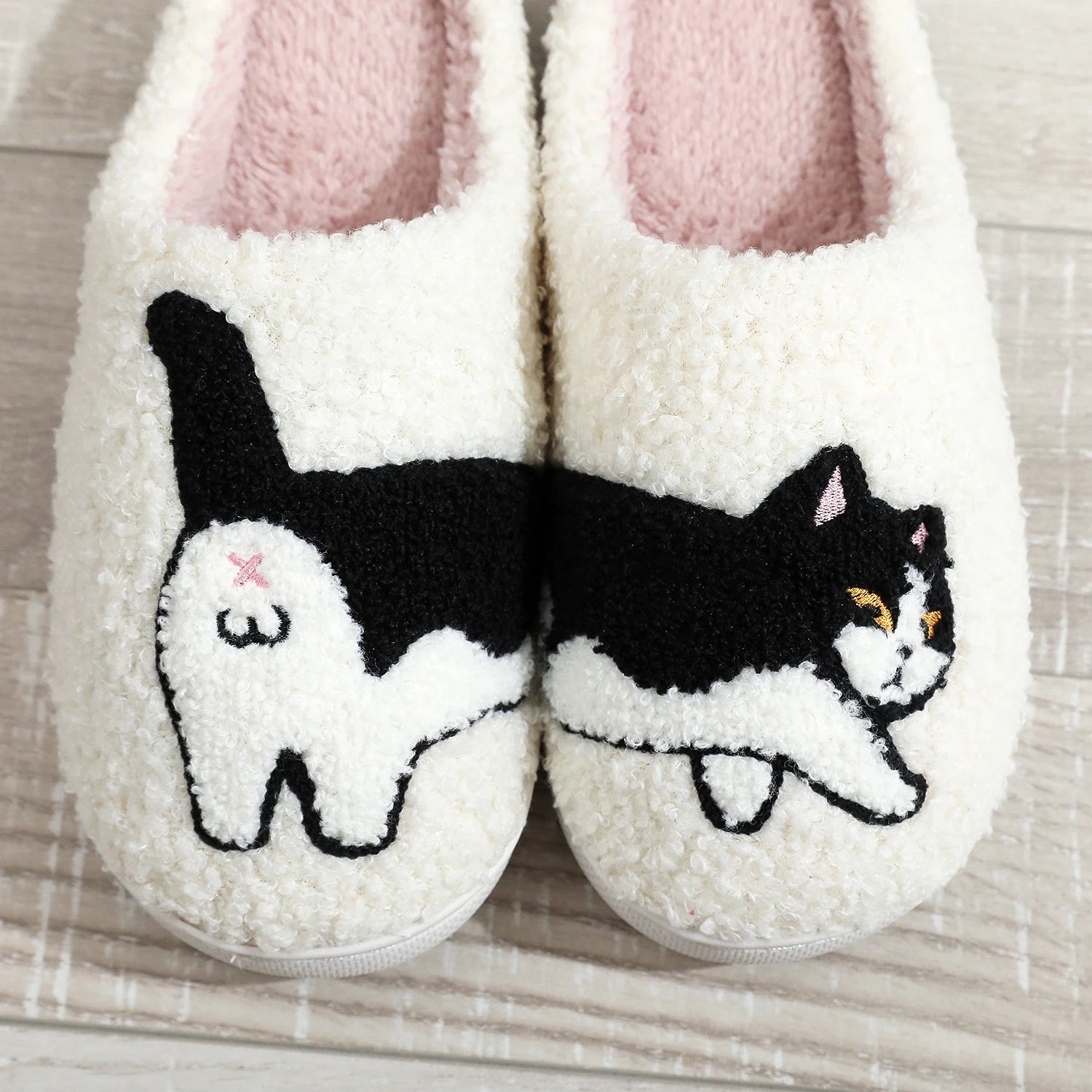 Cat Sherpa Slippers