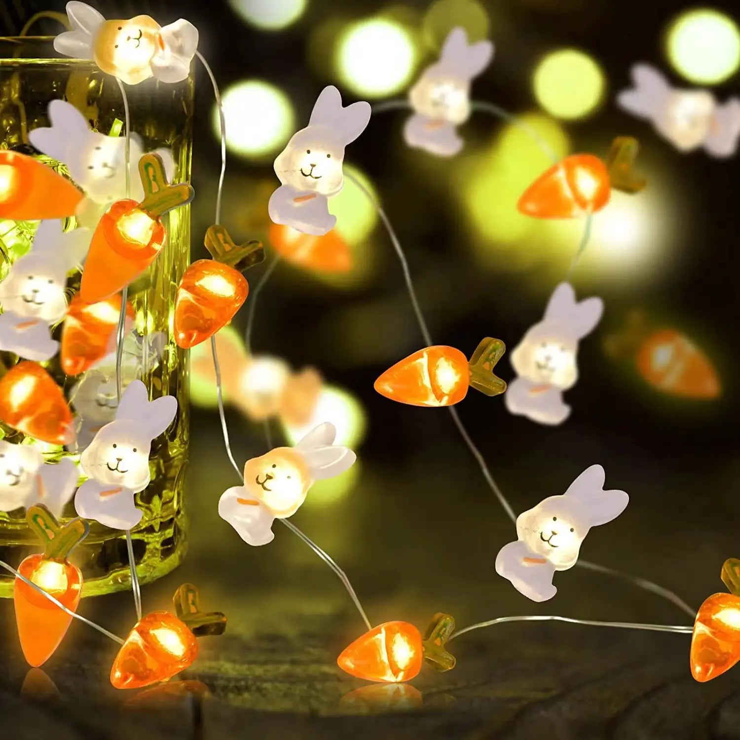 Bunny & Carrot LED String Lights
