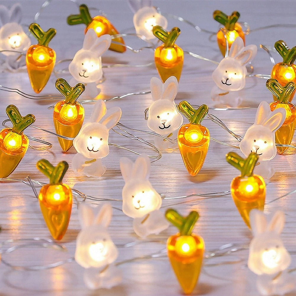 Bunny & Carrot LED String Lights