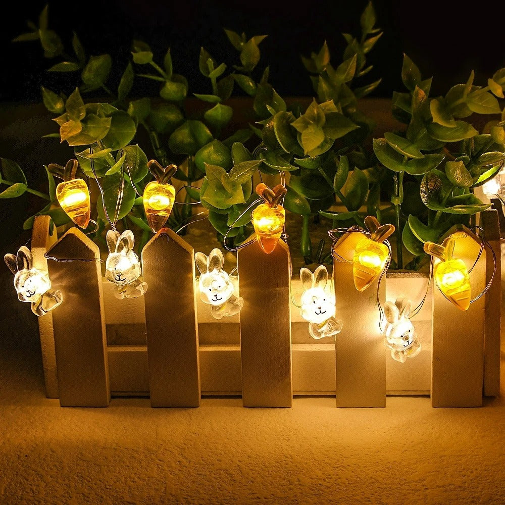 Bunny & Carrot LED String Lights