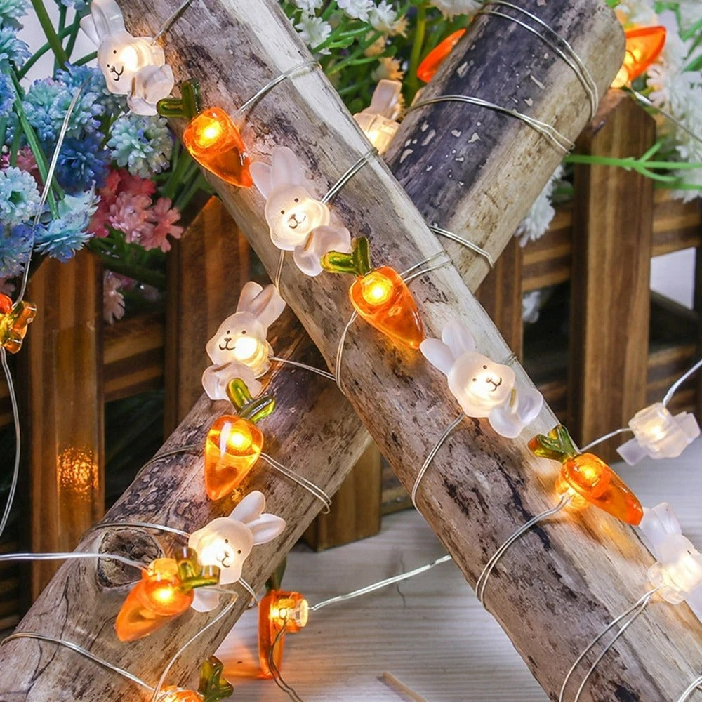 Bunny & Carrot LED String Lights