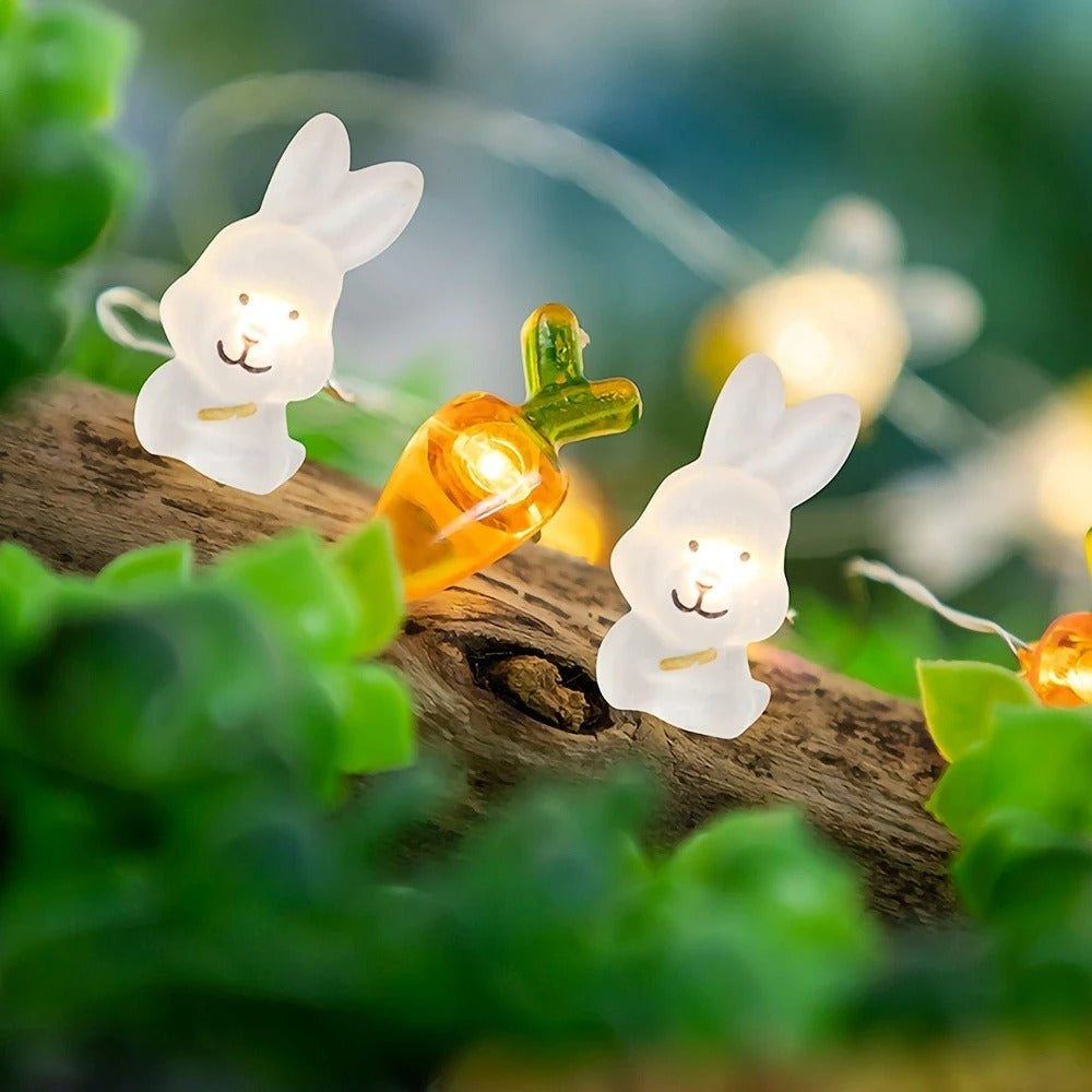Bunny & Carrot LED String Lights