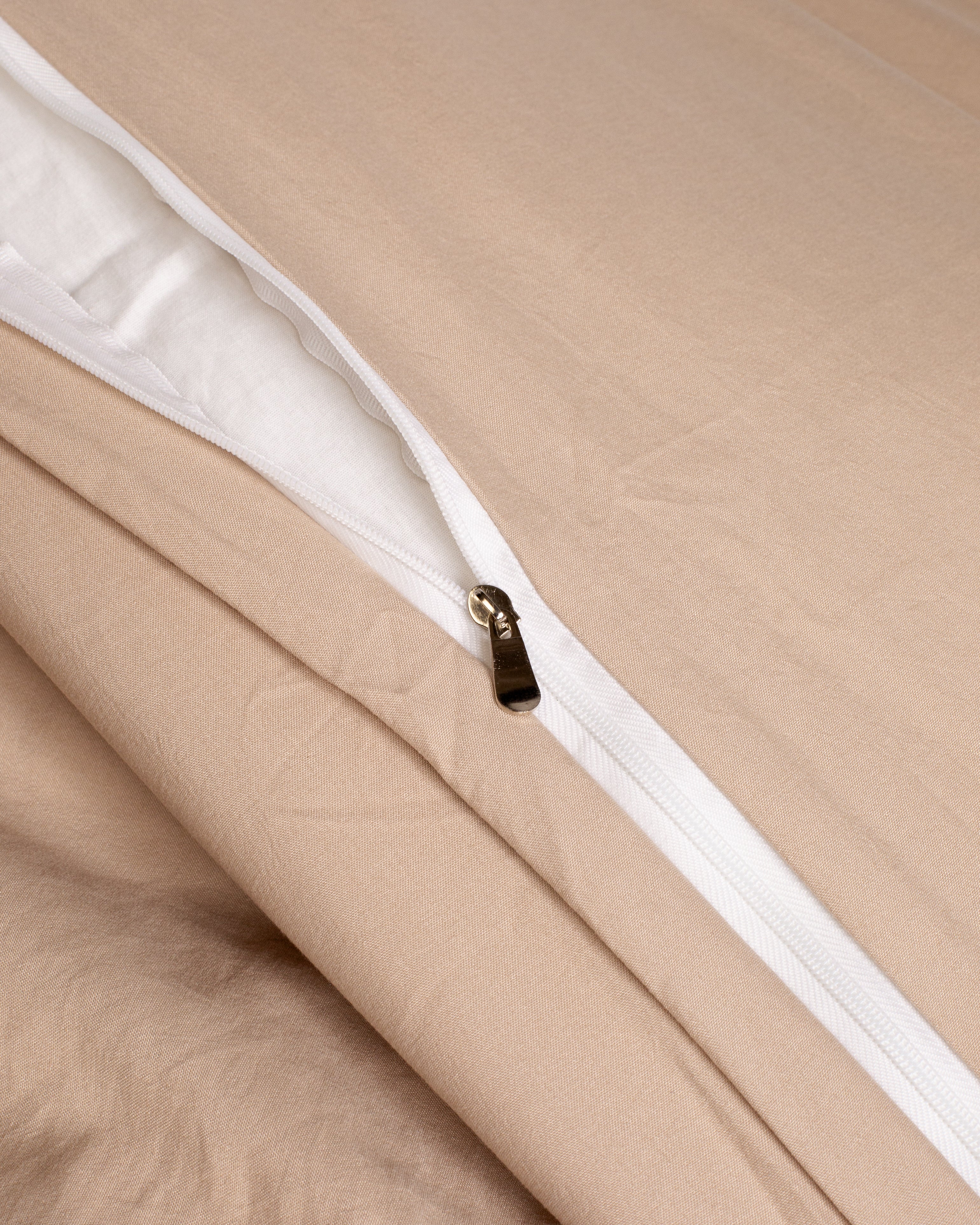 Vanilla Solid Washed Cotton Duvet Cover