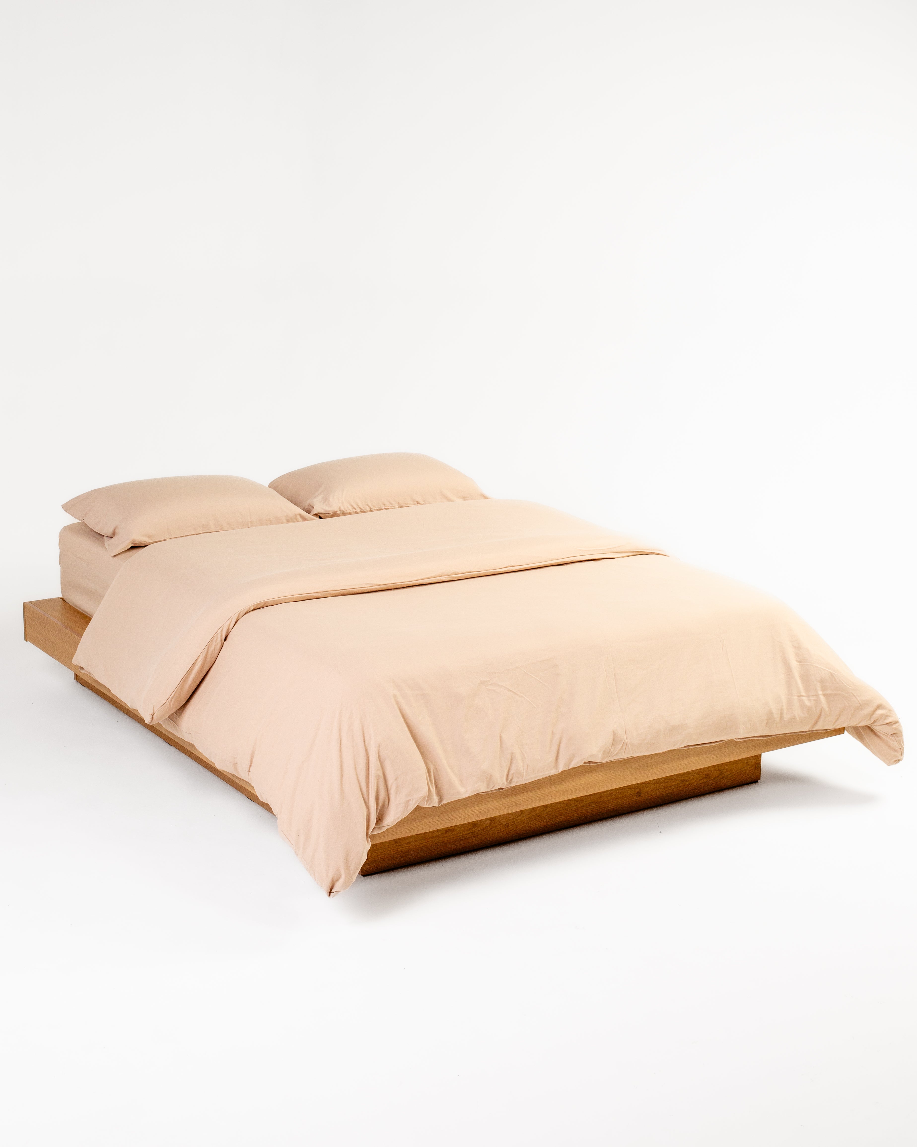 Vanilla Solid Washed Cotton Duvet Cover